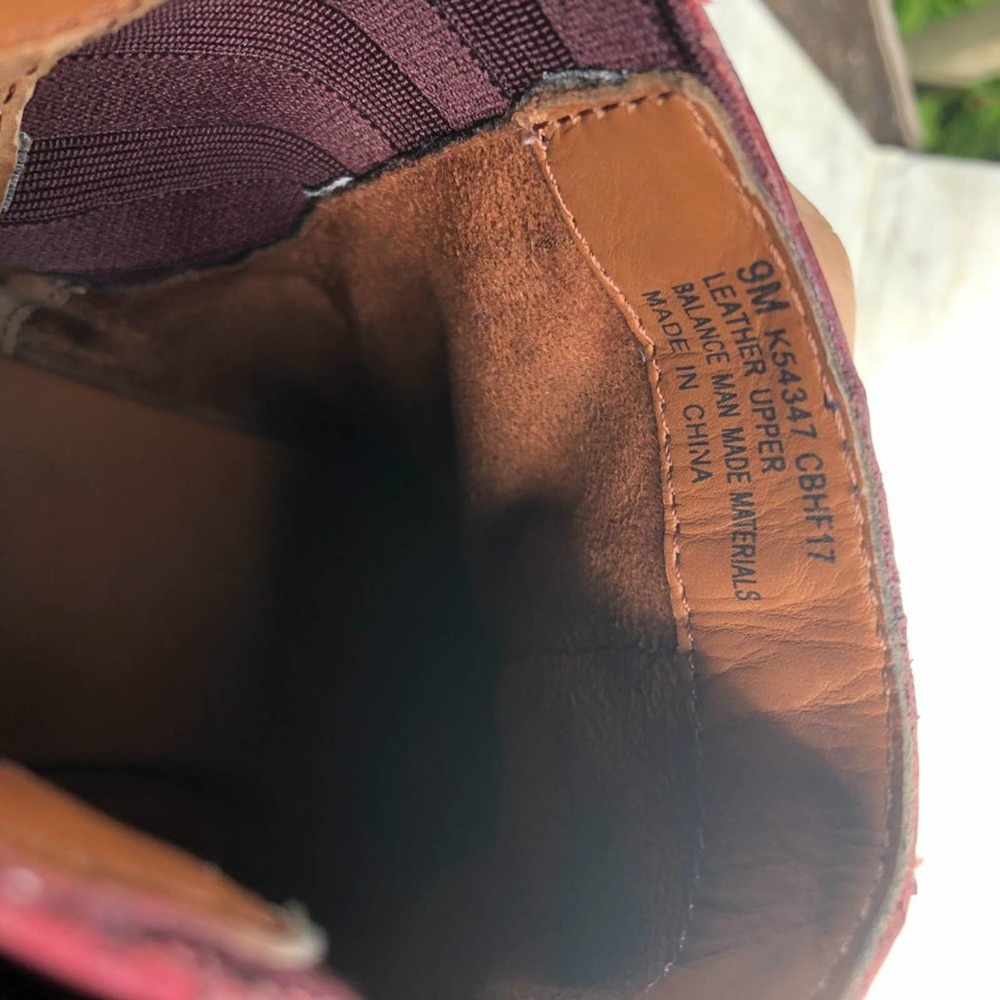 Korkease Mindo Burgundy Leather Heeled Chelsea Ankle Boot 9M - Picture 8 of 13